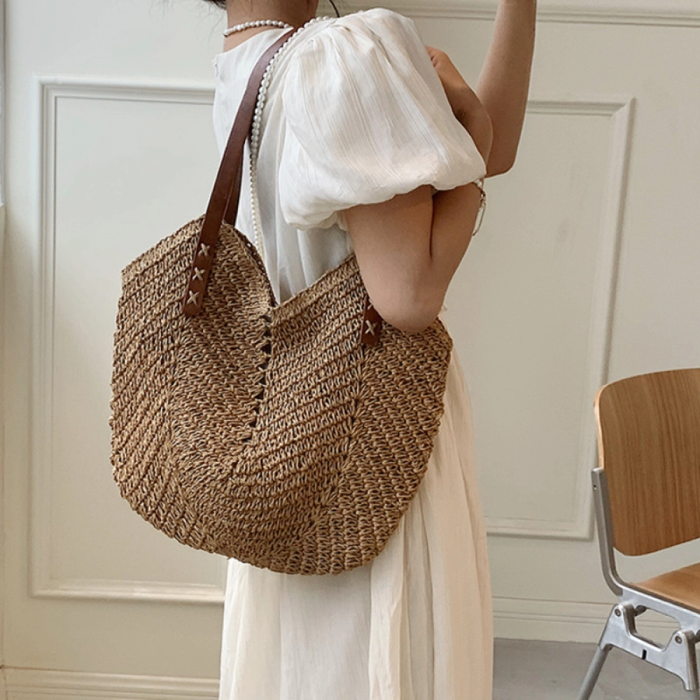 Handbags and Purses Weave Tote Bag Female Bohemian Shoulder Bags for Women Lady